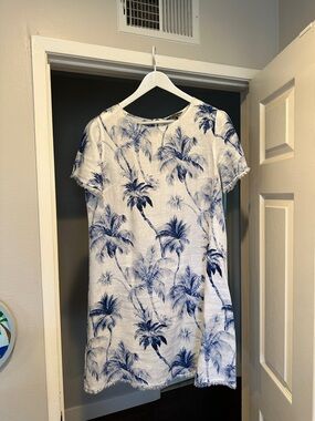 Tommy Bahama linen shift dress Size L